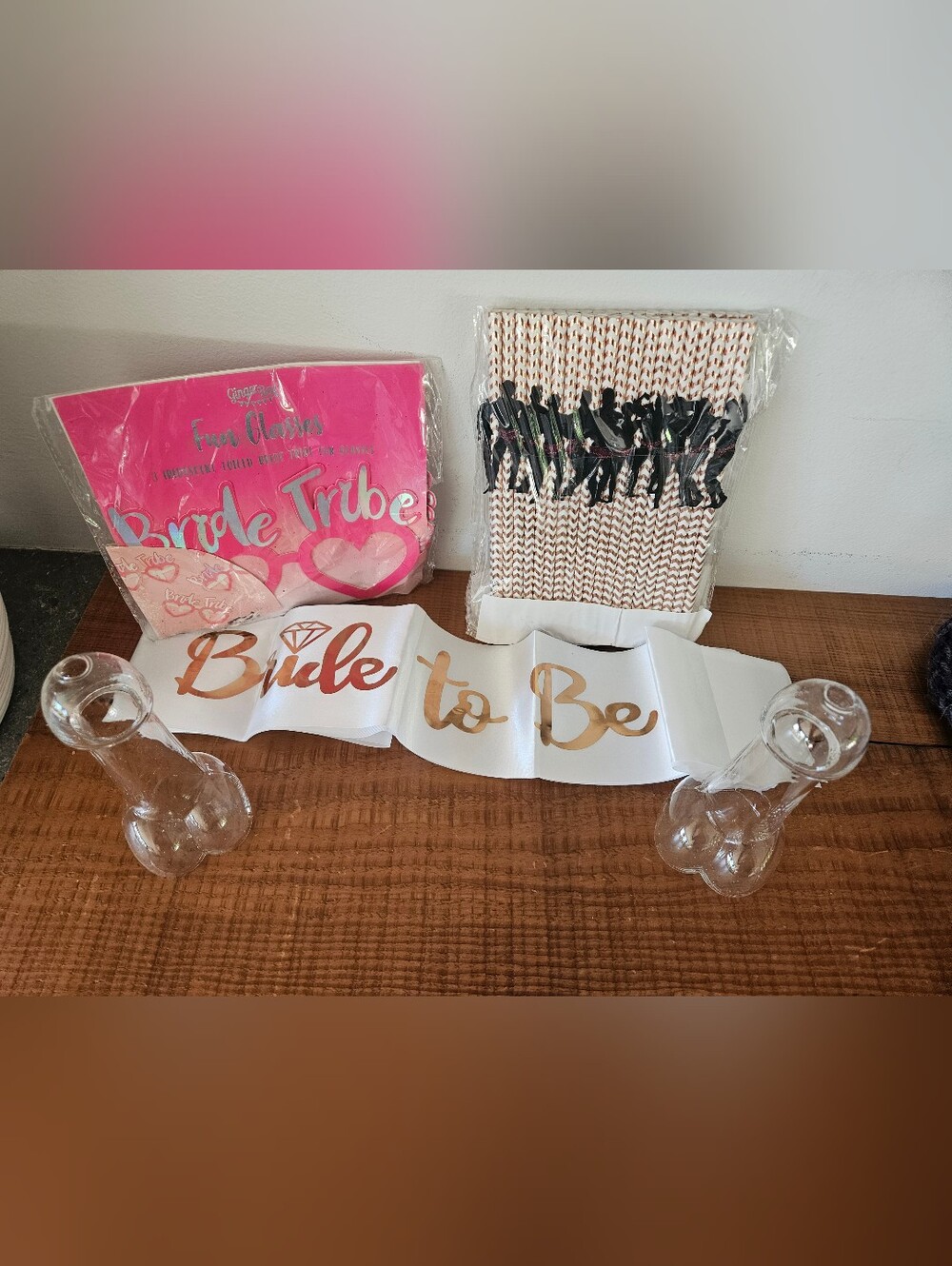 Bachelorette Party Bundle – Bride to Be Sash, Bride Tribe Glasses, Shot Glasses